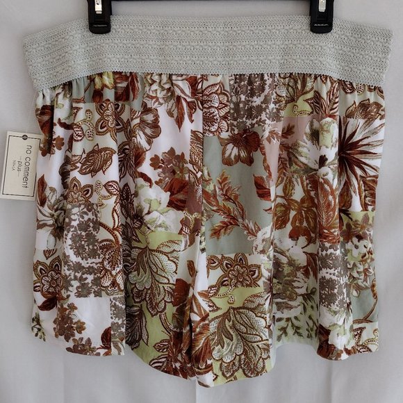 Super Soft Flouncy Boho Floral Shorts Elastic Waist Stretchy 1X & 3X Plus NEW - Picture 6 of 7